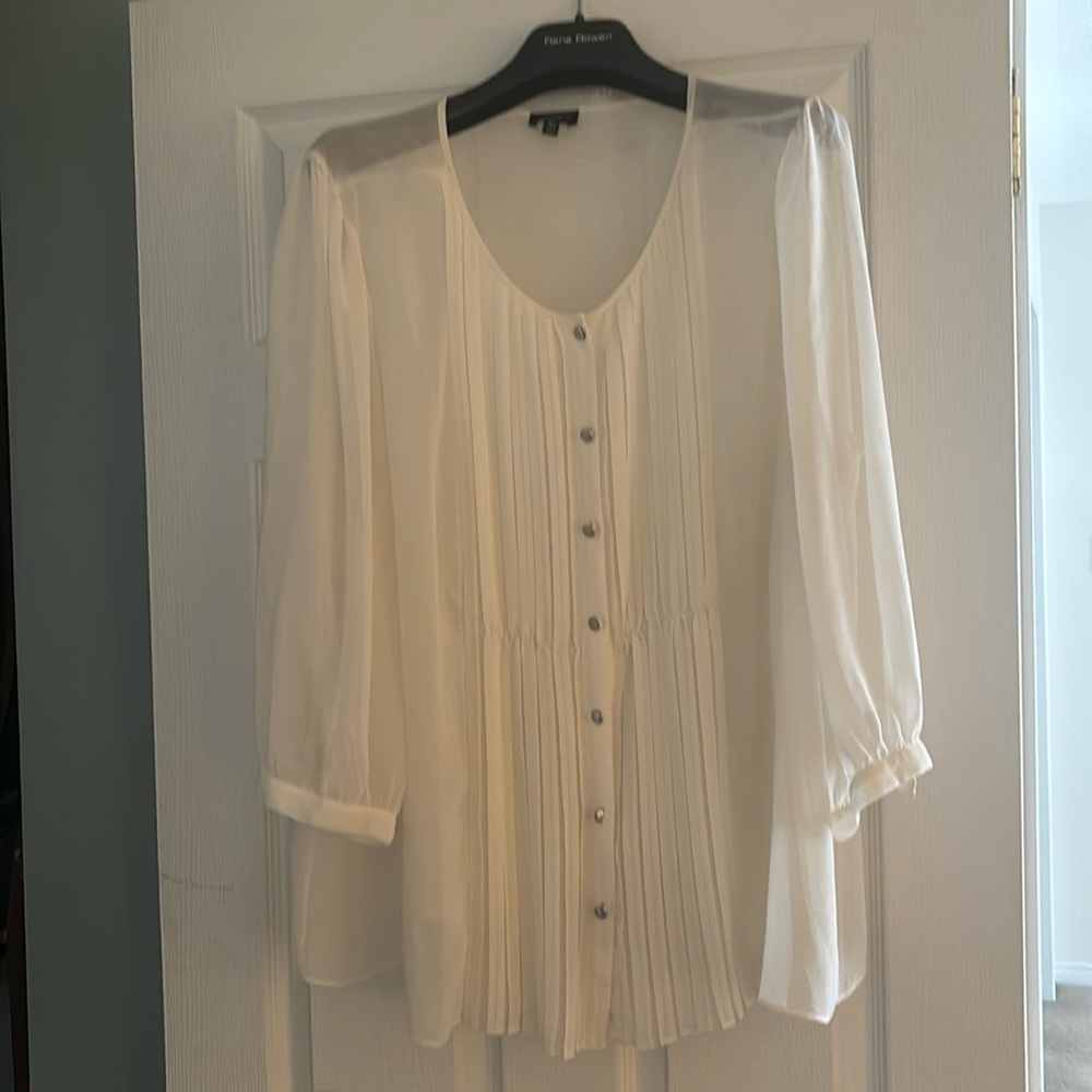 Talbots Sheer blouse with camisole